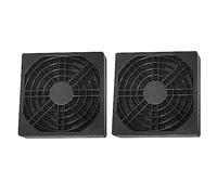 sourcing map 2 Pack PC Fan Dust Filter Cover Black Plastic Computer Fan Filter Grill Mesh for 80mm PC Case Fan