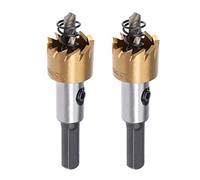 Sourcingmap 2 Pcs 18.5mm HSS Drill Bit Hole Saw Stainless High Speed Steel Metal Alloy