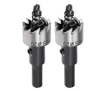 sourcingmap 2 Pcs 20mm High Speed Steel HSS Drill Bit Hole Saw Cutter for Metal Alloy Wood
