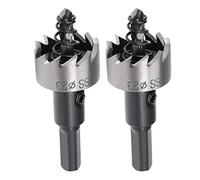 sourcingmap 2 Pcs 23mm High Speed Steel HSS Drill Bit Hole Saw Cutter for Metal Alloy Wood