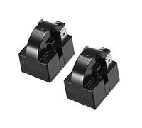 Sourcingmap 2 Pcs 33 Ohm 2 Pin Refrigerator Start Relay for Compressor Black
