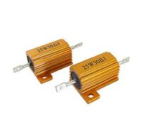 sourcingmap 2 Pcs Aluminum Clad Wire Wound Resistors 25W 30 Ohm 5%
