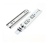 Sourcingmap 2 Pcs Closet Drawer Full Extend Ball Bearing Telescopic Slides Rails 20cm Length