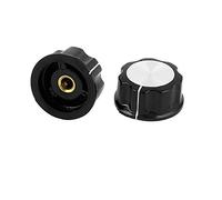 Sourcingmap 2 Pcs Dimmer Switch Control Potentiometer Rotary Knob for 6mm Shaft