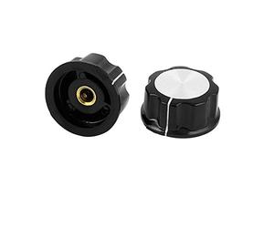 Sourcingmap 2 Pcs Dimmer Switch Control Potentiometer Rotary Knob for 6mm Shaft