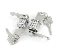 Sourcingmap 2 Pcs Tool Box Cabinet Locking 18mm Dia Thread Cylinder Cam Locks W Keys 53mm