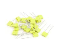 Sourcingmap 20 Pcs 104J100 0.1uF 100V Radial Polyester Film Box Type Correction