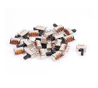 sourcingmap 20 Pcs 3 Terminals PCB Mount 2 Position Horizontal Mini Slide Switch