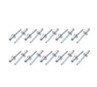 Sourcingmap 20 Pcs 6mm x 12mm Aluminum/Steel Open End Blind Rivets