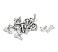 Sourcingmap 20 Pcs Countersunk Flat Head Cap Hexagon Socket Bolt Screws M6 x 15mm