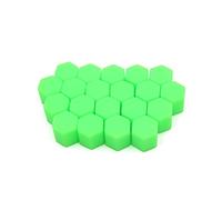 sourcingmap 20 Pcs Green 17mm Dia Wheel Hex Screw Protector Bolt Cover Nut Cap