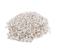 Sourcingmap 2000Pcs 4009 9mm Length 3mm Dia Crimp Terminal Non-Insulated Wire Ferrule Silver Tone