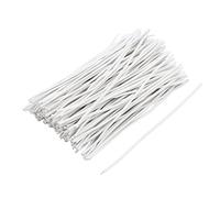 sourcingmap 200pcs 100mm x 1mm White Plastic Packaging Ties
