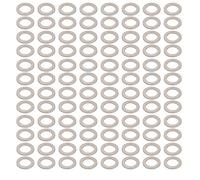 Sourcingmap 200Pcs 12mmx18mmx1.5mm Aluminum Motorcycle Hardware Drain Plug Washer