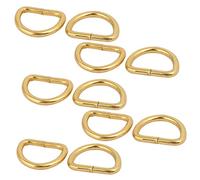 Sourcingmap 20mm Inner Width Iron Half Round Non Welded D Ring Gold Tone 10pcs