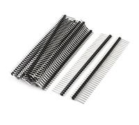 sourcingmap 20Pcs 2.54mm Pitch 40-Pin Male Single Row Pin Header 17mm Length