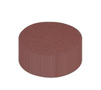 sourcingmap 20Pcs 6 inch Hook and Loop Sanding Disc 80 Grits Flocking Sandpaper for Random Orbit Sander Brown