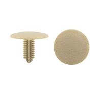 sourcingmap 20pcs 6mm Hole 24.5mm Head Trim Door Panel Retainer Clip Rivet Beige