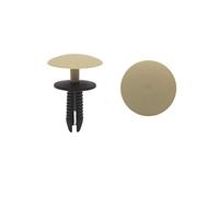Sourcingmap 20Pcs Black Beige Car Rivets Splash Guard Fender Fastener Clip 6.5mm
