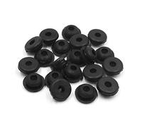 sourcingmap 20pcs Black Rubber Exhaust Pipe Cover Gaskets Washers for Scooter Motorcycle