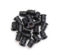 sourcingmap 20Pcs Black Rubber Motorcycle Windscreen Windshield Screen Well Nuts