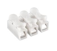 sourcingmap 20pcs CH3 Spring Wire Connectors Electrical Cable Clamp Terminal Block Connector LED Strip Light Wire Connecting