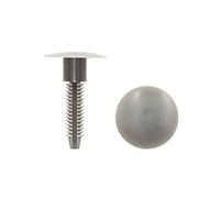 sourcingmap 20pcs Gray Car Plastic Push Rivet Bumper Clips 10mm x 27mm x 40mm