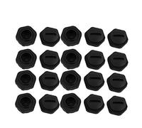 sourcingmap 20pcs M16 x 1.5mm Nylon Male Threaded Cable Gland Cap Round Screw-in Cover Black