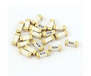 Sourcingmap 20Pcs Quick Blow Fast Acting Surface Mount Surface Mounted Devices 1808 Fuses 3A 250V