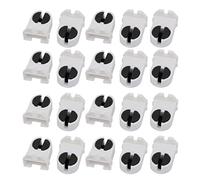 Sourcingmap 20Pcs T5 Fluorescent Light Holder G5 Base Snap-in Lamp Socket AC 500V 2A for LED Fluorescent Tube