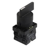 Sourcingmap 22mm Latching 2 NO Long Handle 3-Position Rotary Selector Switch ZB2-EJ33