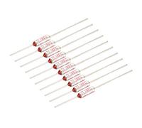 Sourcingmap 250V 10A 185℃ Celsius Circuit Cut Off Temperature Thermal Fuse 10 Pcs