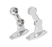 sourcingmap 25mm Dia Ceiling Wall Mount Double Towel Rod Bar Rack Bracket 1Pair