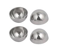 Sourcingmap 25mm OD 1mm Thickness 304 Stainless Steel Hollow Half Round Railing Balls 4pcs