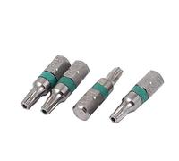 Sourcingmap 25mm x 6.3mm TS20 Magnetic Torx Security Screwdriver Bit 4 Pcs