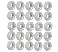 Sourcingmap 25pcs M5 x 0.8mm Pitch Metric Thread Carbon Steel Zinc Plated Left Hand Hex Nuts