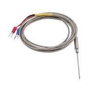 sourcingmap 2M Wire Temprature Sensor Thermocouple Probe K Type 50mm x 1.5mm