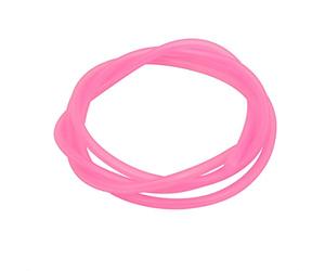 sourcingmap 2mm x 4mm Dia High Temp Resistant Silicone Tube Hose Rubber Pipe Pink 1M Long