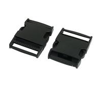 Sourcingmap 2Pack Plastic Backpack Bag Strap Side Quick Release Buckle Fit for 1.5-Inch Width Straps, Black