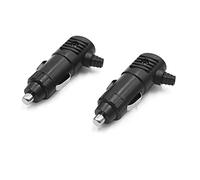 sourcingmap 2pcs 12V 24V Car Cigarette Lighter Charger Socket Outlet Adapter