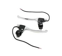 Sourcingmap 2PCS 22mm Silver Tone Motorcycle Handlebar Brake Clutch Levers