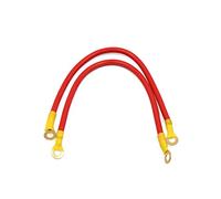 sourcingmap 2Pcs 25cm Length Universal Car Battery Wire Power Transfer Cable Red