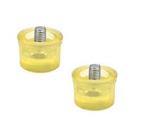 Sourcingmap 2PCS 30mm Dia Mallet Hammer Replacement Striking Head Tip Yellow