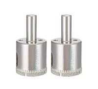 sourcingmap 2PCS 30mm Diamond Coated Hole Saw Drill Bits for Glass Ceramic Tile Marble Rock Porcelain Bottles Pots Brick