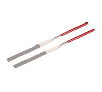 Sourcingmap 2Pcs 3mm x 140mm Flat Diamond Needle File 150 Grit