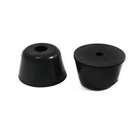Sourcingmap 2Pcs 50mm x 30mm Conical Recessed Rubber Feet Bumpers Pad Washer Black