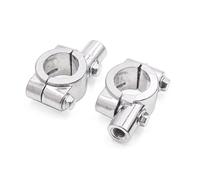 sourcingmap 2Pcs 8mm Thread 7/8" Motorcycle Handlebar Rearview Mirror Holders