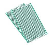 Sourcingmap 2pcs 8x12cm Double Sided PCB Board Universal Printed Circuit Proto Board for DIY Soldering Electronic Projects Practice Test Circuit