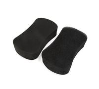 sourcingmap 2pcs Black 8 Shaped Washing Tool Cleaning Sponge Pad for Car Body