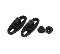 Sourcingmap 2pcs Black CNC Aluminum Motorcycle Rearview Mirror